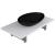 Set mobilier de baie, 2 piese, alb, ceramică GartenMobel Dekor