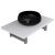 Set mobilier de baie, 2 piese, alb, ceramică GartenMobel Dekor