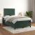 Pat box spring cu saltea, verde închis, 120x200 cm, catifea GartenMobel Dekor