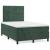 Pat box spring cu saltea, verde închis, 120x200 cm, catifea GartenMobel Dekor