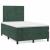 Pat box spring cu saltea, verde închis, 120x200 cm, catifea GartenMobel Dekor