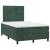 Pat box spring cu saltea, verde închis, 120x200 cm, catifea GartenMobel Dekor