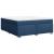 Pat box spring cu saltea, albastru, 180x200 cm, material textil GartenMobel Dekor