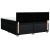 Pat box spring cu saltea, negru, 180x200 cm, catifea GartenMobel Dekor