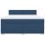Pat box spring cu saltea, albastru, 180x200 cm, material textil GartenMobel Dekor