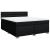 Pat box spring cu saltea, negru, 180x200 cm, catifea GartenMobel Dekor
