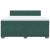 Pat box spring cu saltea, verde închis, 180x200 cm, catifea GartenMobel Dekor