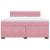 Pat box spring cu saltea, roz, 180x200 cm, catifea GartenMobel Dekor