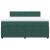 Pat box spring cu saltea, verde închis, 180x200 cm, catifea GartenMobel Dekor