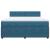 Pat box spring cu saltea, albastru, 180x200 cm, catifea GartenMobel Dekor