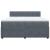Pat box spring cu saltea, gri închis, 180x200 cm, catifea GartenMobel Dekor