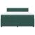 Pat box spring cu saltea, verde închis, 180x200 cm, catifea GartenMobel Dekor