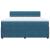 Pat box spring cu saltea, albastru, 180x200 cm, catifea GartenMobel Dekor