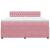 Pat box spring cu saltea, roz, 180x200 cm, catifea GartenMobel Dekor