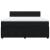 Pat box spring cu saltea, negru, 180x200 cm, catifea GartenMobel Dekor