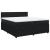 Pat box spring cu saltea, negru, 180x200 cm, catifea GartenMobel Dekor