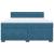 Pat box spring cu saltea, albastru, 180x200 cm, catifea GartenMobel Dekor