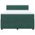 Pat box spring cu saltea, verde închis, 140x200 cm, catifea GartenMobel Dekor
