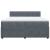 Pat box spring cu saltea, gri închis, 180x200 cm, catifea GartenMobel Dekor