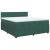 Pat box spring cu saltea, verde închis, 180x200 cm, catifea GartenMobel Dekor