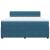Pat box spring cu saltea, albastru, 180x200 cm, catifea GartenMobel Dekor
