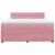 Pat box spring cu saltea, roz, 180x200 cm, catifea GartenMobel Dekor