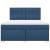 Pat box spring cu saltea, albastru, 180x200 cm, material textil GartenMobel Dekor