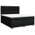 Pat box spring cu saltea, negru, 180x200 cm, catifea GartenMobel Dekor