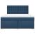 Pat box spring cu saltea, albastru, 180x200 cm, material textil GartenMobel Dekor