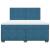 Pat box spring cu saltea, albastru, 180x200 cm, catifea GartenMobel Dekor
