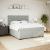 Pat box spring cu saltea, gri deschis, 180x200 cm, catifea GartenMobel Dekor
