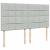 Pat box spring cu saltea, gri deschis, 180x200 cm, catifea GartenMobel Dekor