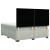 Pat box spring cu saltea, gri deschis, 180x200 cm, catifea GartenMobel Dekor