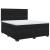 Pat box spring cu saltea, negru, 180x200 cm, catifea GartenMobel Dekor