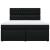 Pat box spring cu saltea, negru, 180x200 cm, catifea GartenMobel Dekor