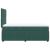 Pat box spring cu saltea, verde închis, 90x190 cm, catifea GartenMobel Dekor