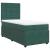 Pat box spring cu saltea, verde închis, 90x190 cm, catifea GartenMobel Dekor