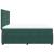 Pat box spring cu saltea, verde închis, 180x200 cm, catifea GartenMobel Dekor