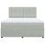 Pat box spring cu saltea, gri deschis, 180x200 cm, catifea GartenMobel Dekor