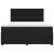 Pat box spring cu saltea, negru, 180x200 cm, catifea GartenMobel Dekor