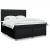 Pat box spring cu saltea, negru, 180x200 cm, catifea GartenMobel Dekor