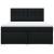 Pat box spring cu saltea, negru, 180x200 cm, catifea GartenMobel Dekor