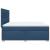 Pat box spring cu saltea, albastru, 180x200 cm, material textil GartenMobel Dekor