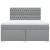 Pat continental, gri deschis, 180x200 cm, material textil GartenMobel Dekor