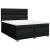 Pat box spring cu saltea, negru, 180x200 cm, catifea GartenMobel Dekor