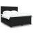 Pat box spring cu saltea, negru, 180x200 cm, catifea GartenMobel Dekor