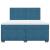 Pat box spring cu saltea, albastru, 180x200 cm, catifea GartenMobel Dekor