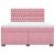 Pat box spring cu saltea, roz, 180x200 cm, catifea GartenMobel Dekor