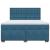 Pat box spring cu saltea, albastru, 180x200 cm, catifea GartenMobel Dekor