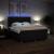 Pat box spring cu saltea, negru, 180x200 cm, catifea GartenMobel Dekor
